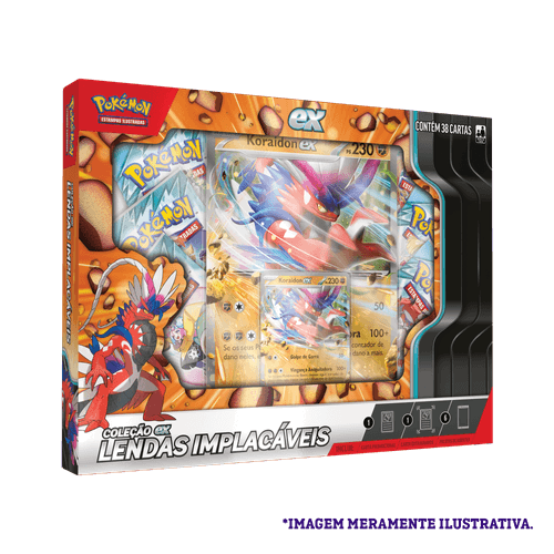 Pokemon TCG Slashing Legends ex Box - Koraidon_PTBR